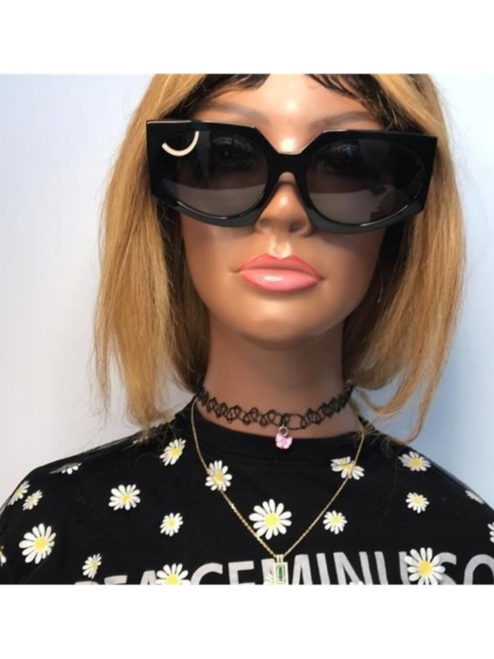 Burberry Women's BE4306 BE/4306 3001/8G Black Fashion Oval Sunglasses 60mm - Picture 6 of 12